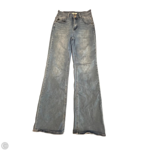 Jeans Wide Leg By Kancan In Blue Denim, Size: 6