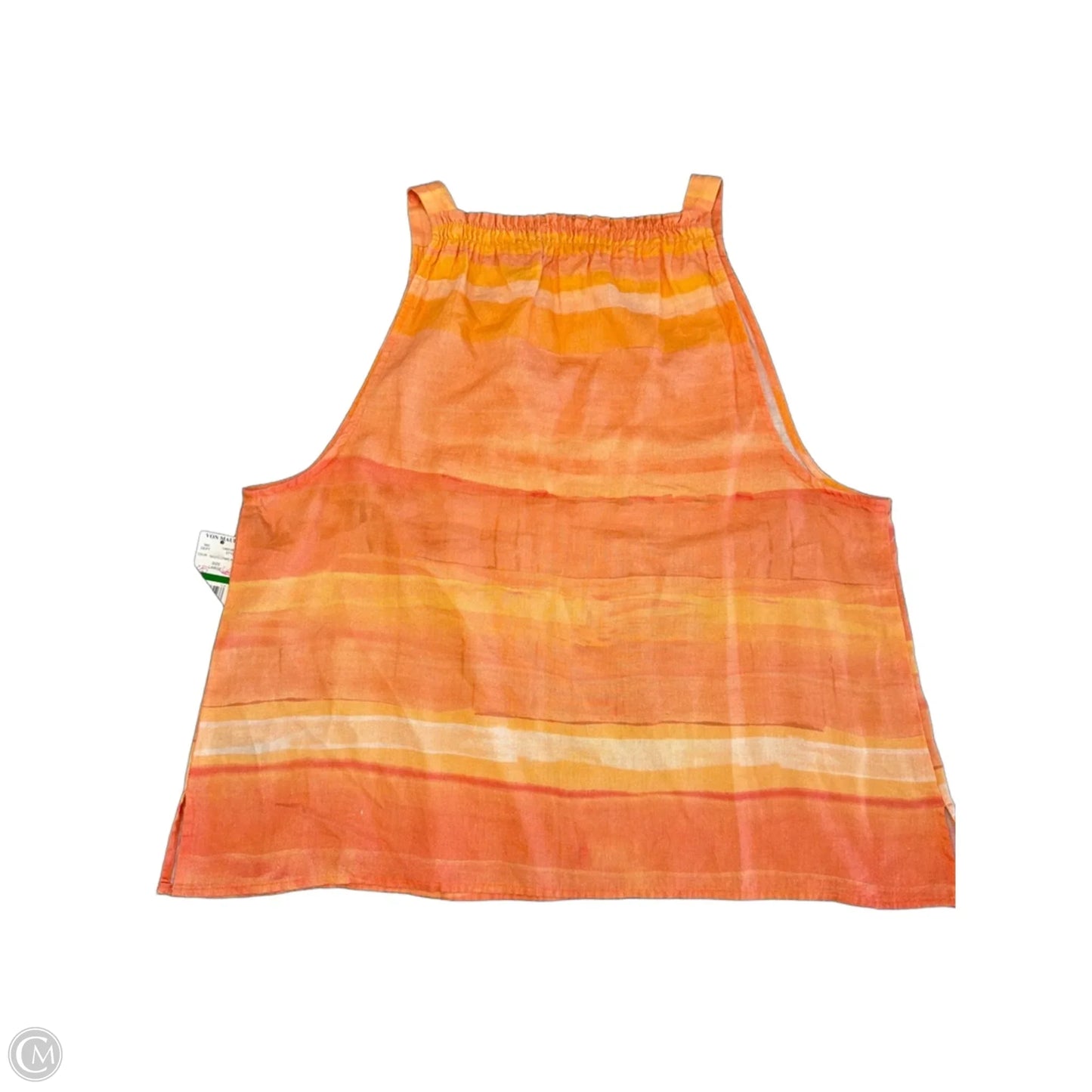 Top Sleeveless By Cloth & Stone In Orange, Size: L