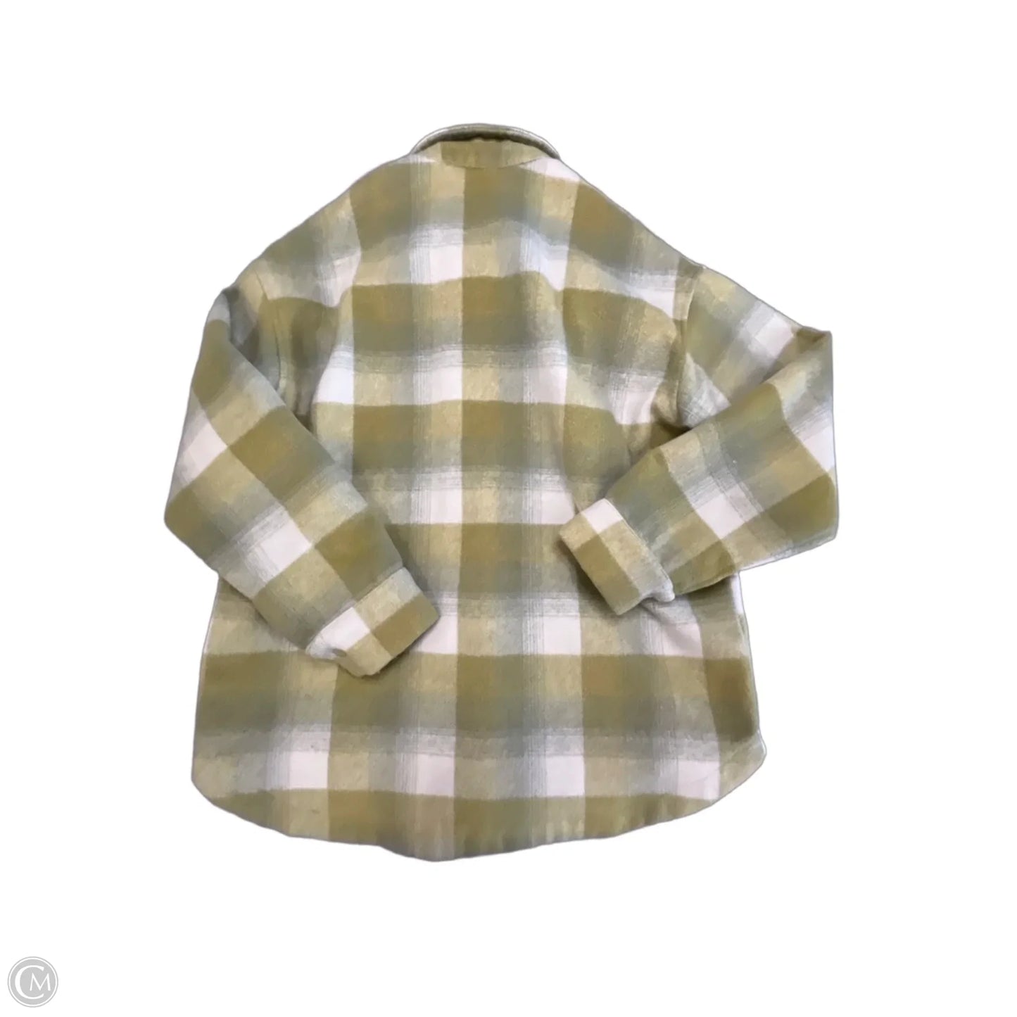 Jacket Shirt By Bailey Rose In Green, Size: L