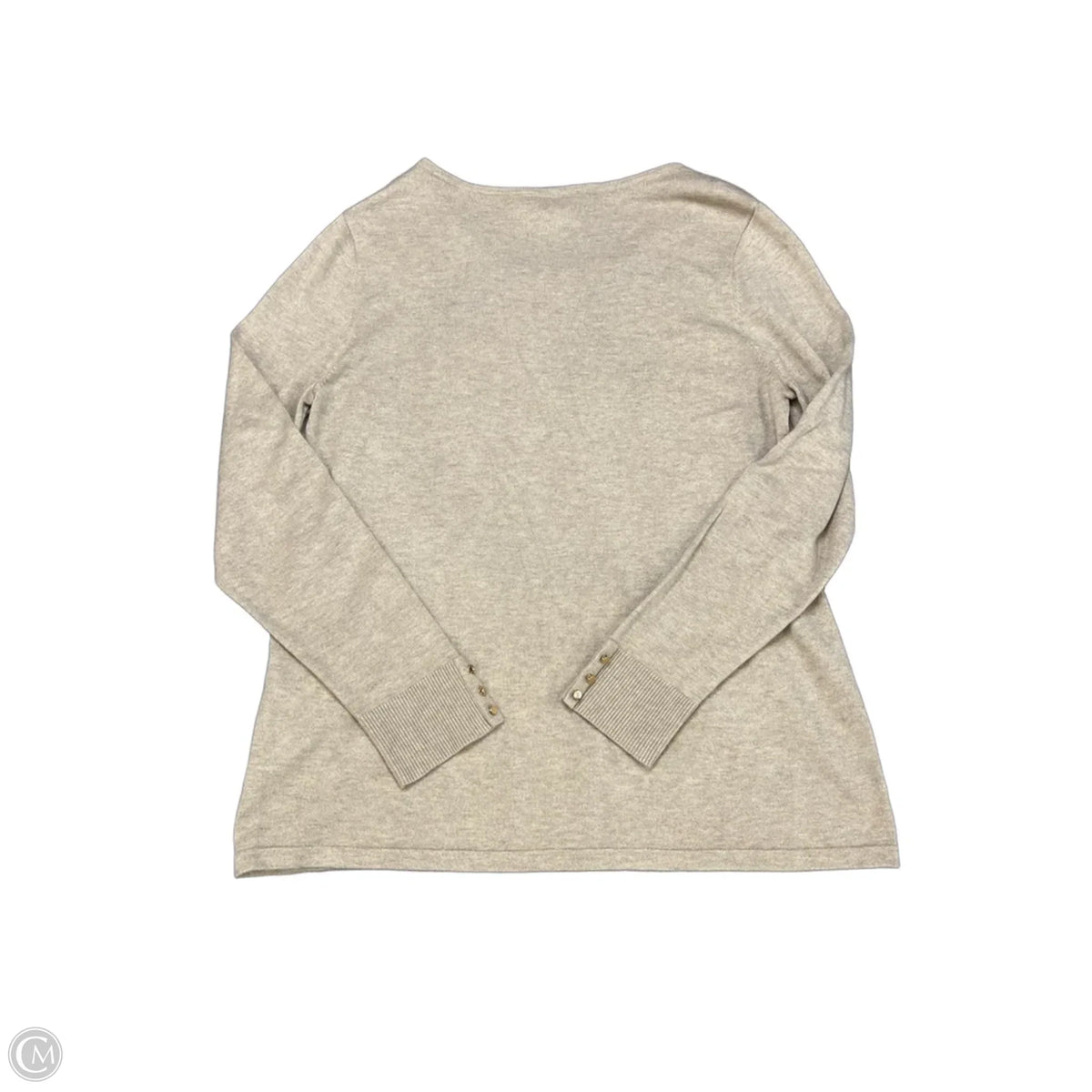 Top Long Sleeve By Chicos In Gold, Size: M