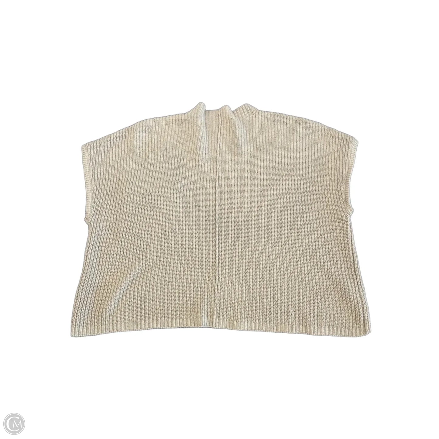Sweater Short Sleeve By Free People In Tan, Size: L
