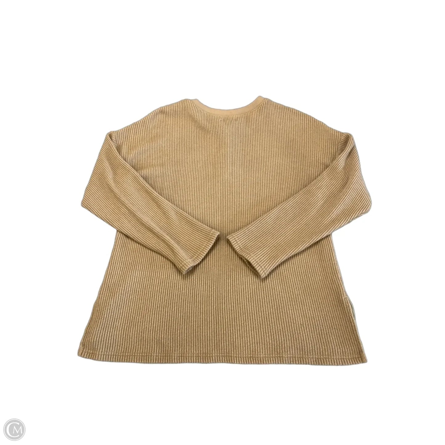 Top Long Sleeve By Thread And Supply In Brown, Size: M