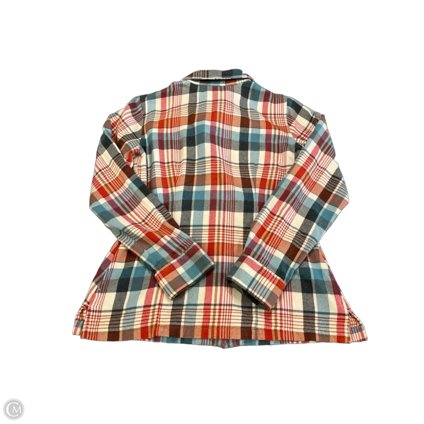 Top Long Sleeve By Patagonia In Plaid Pattern, Size: S