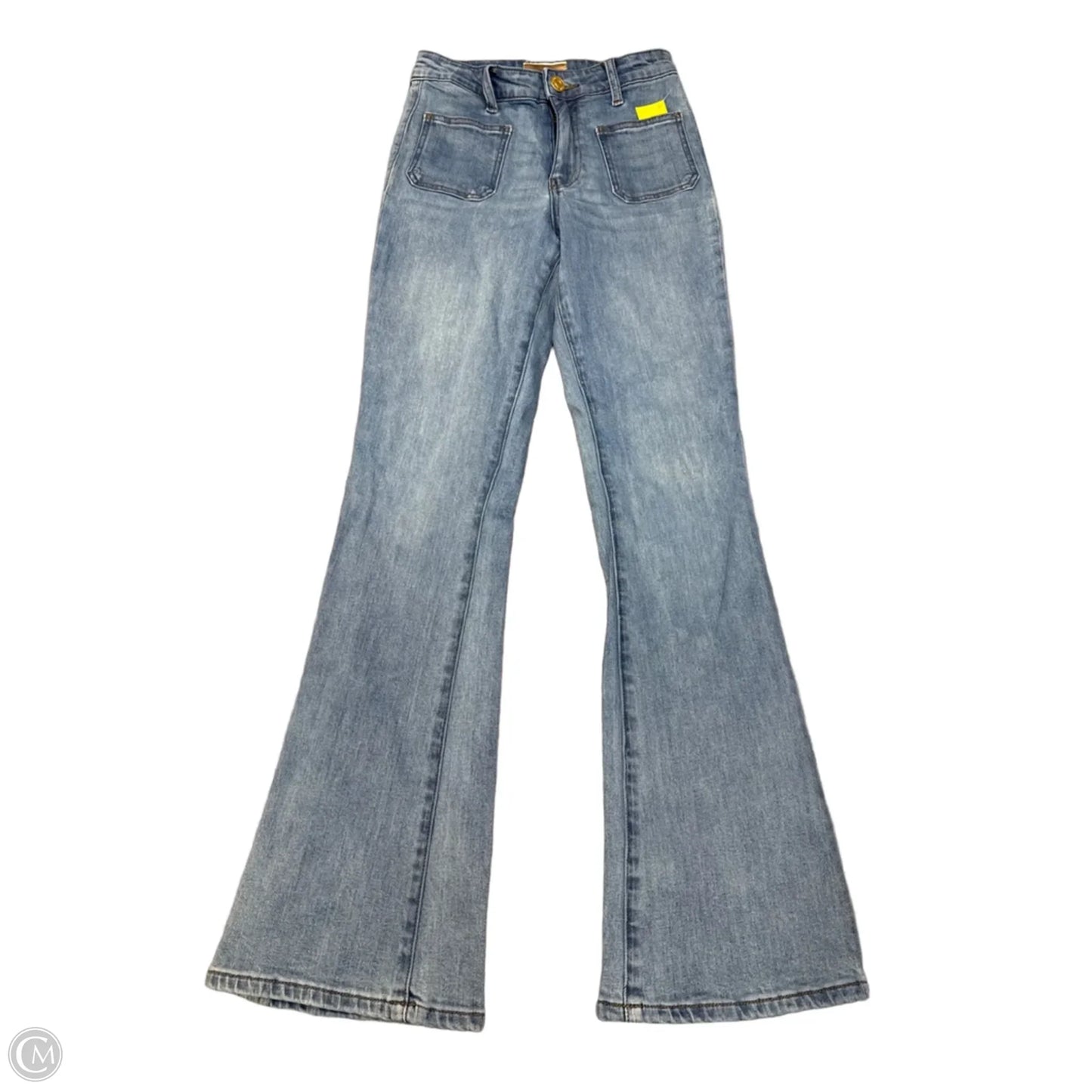 Jeans Flared By Kut In Blue Denim, Size: 0