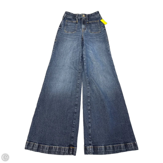Jeans Wide Leg By Good American In Blue Denim, Size: 0
