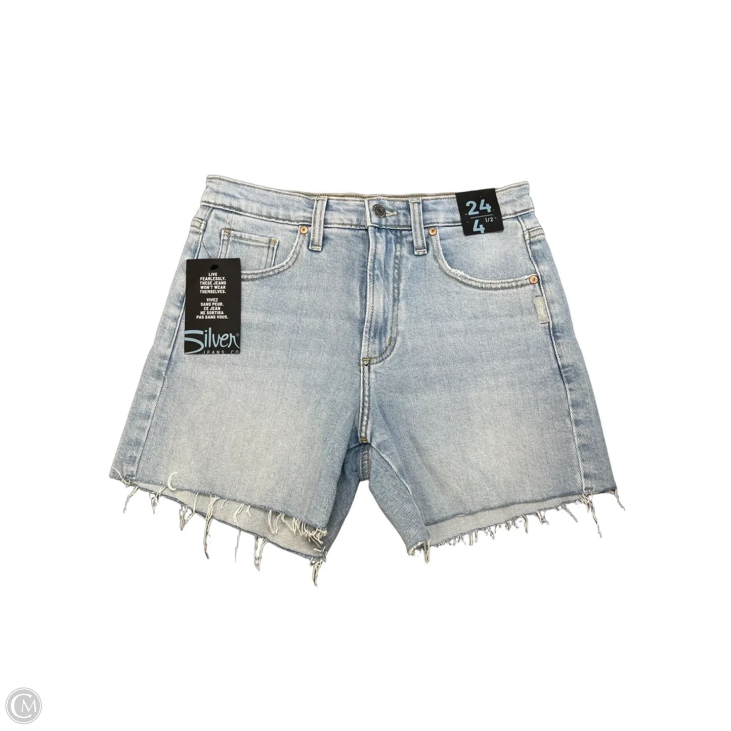 Shorts By Silver In Blue Denim, Size: 0