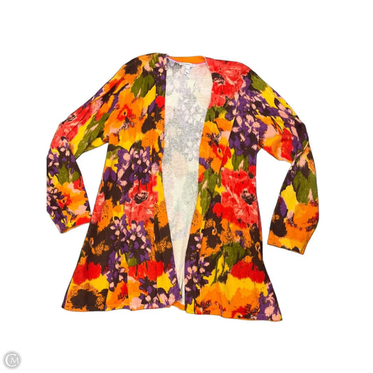 Cardigan By Isaac Mizrahi In Multi-colored, Size: Xl