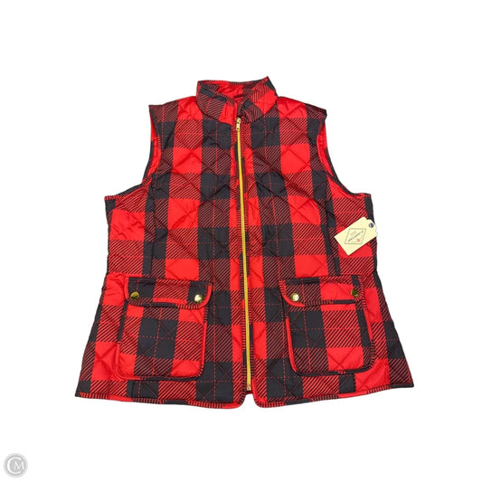 Vest Puffer & Quilted By St Johns Bay In Black & Red, Size: L