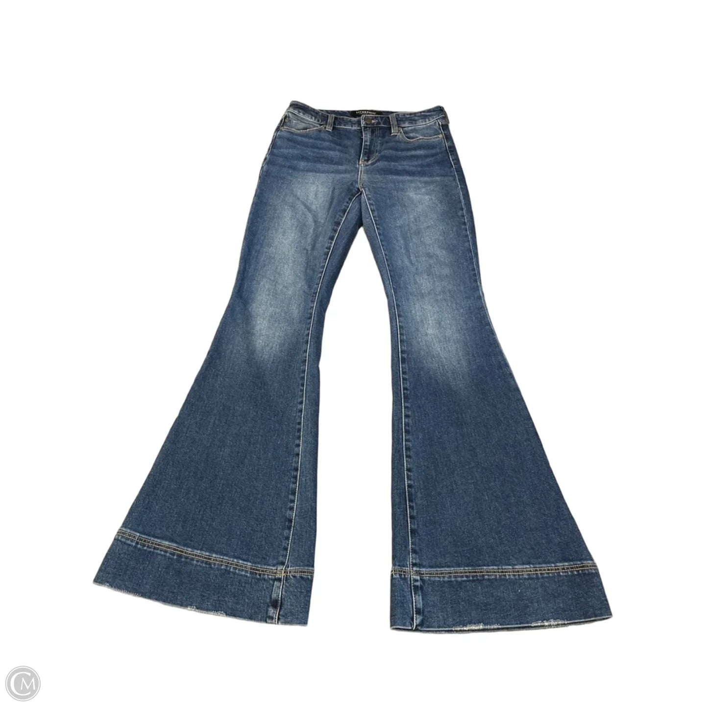 Jeans Flared By Liverpool In Blue Denim, Size: 2