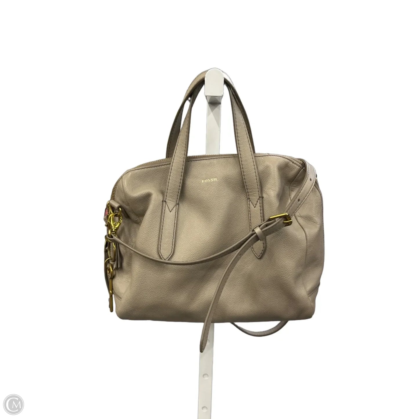 Crossbody Leather By Fossil, Size: Medium