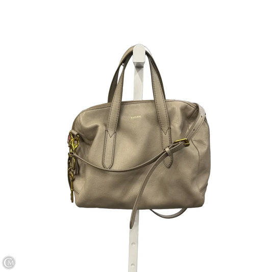 Crossbody Leather By Fossil, Size: Medium