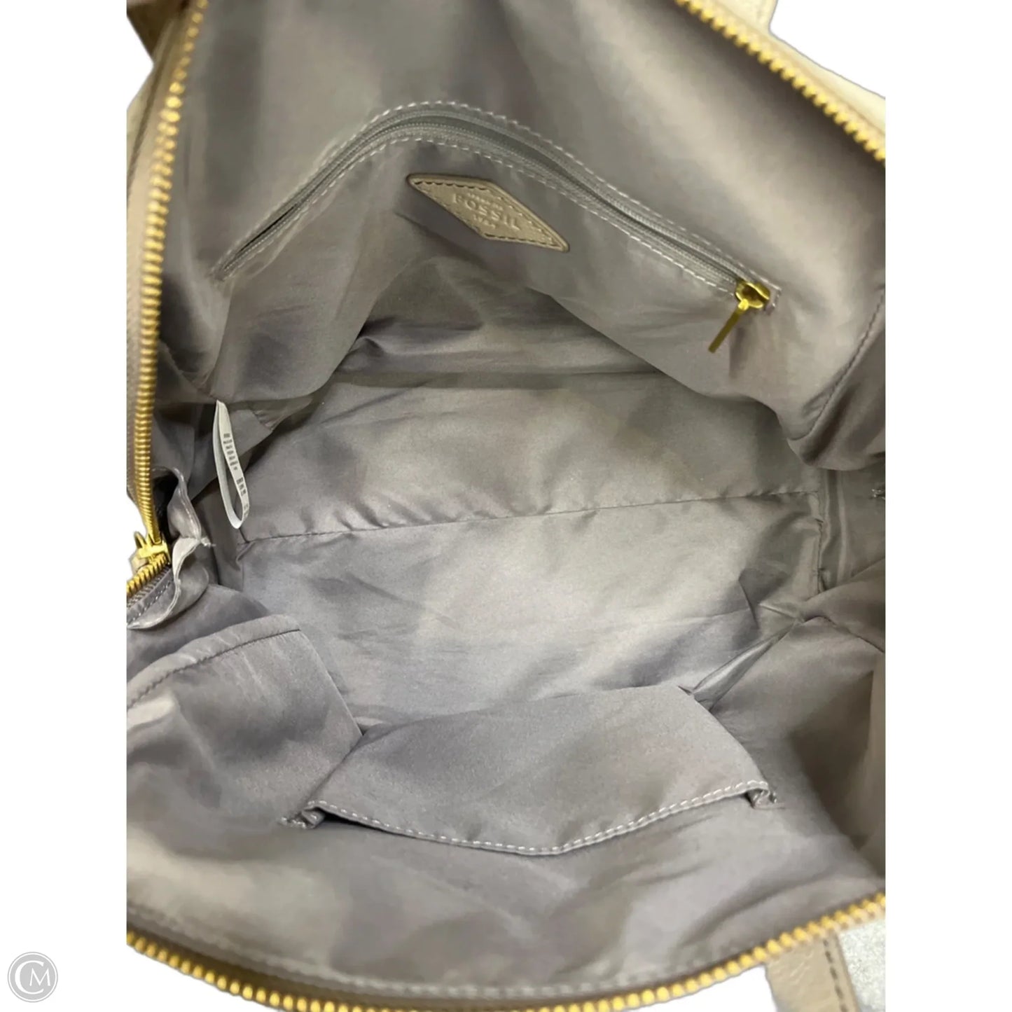 Crossbody Leather By Fossil, Size: Medium