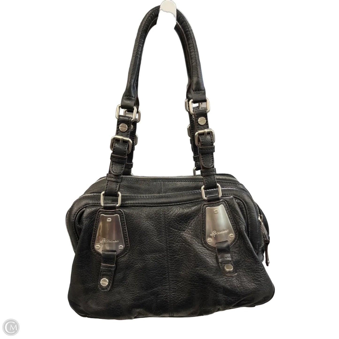 Handbag Leather By B. Makowsky, Size: Medium