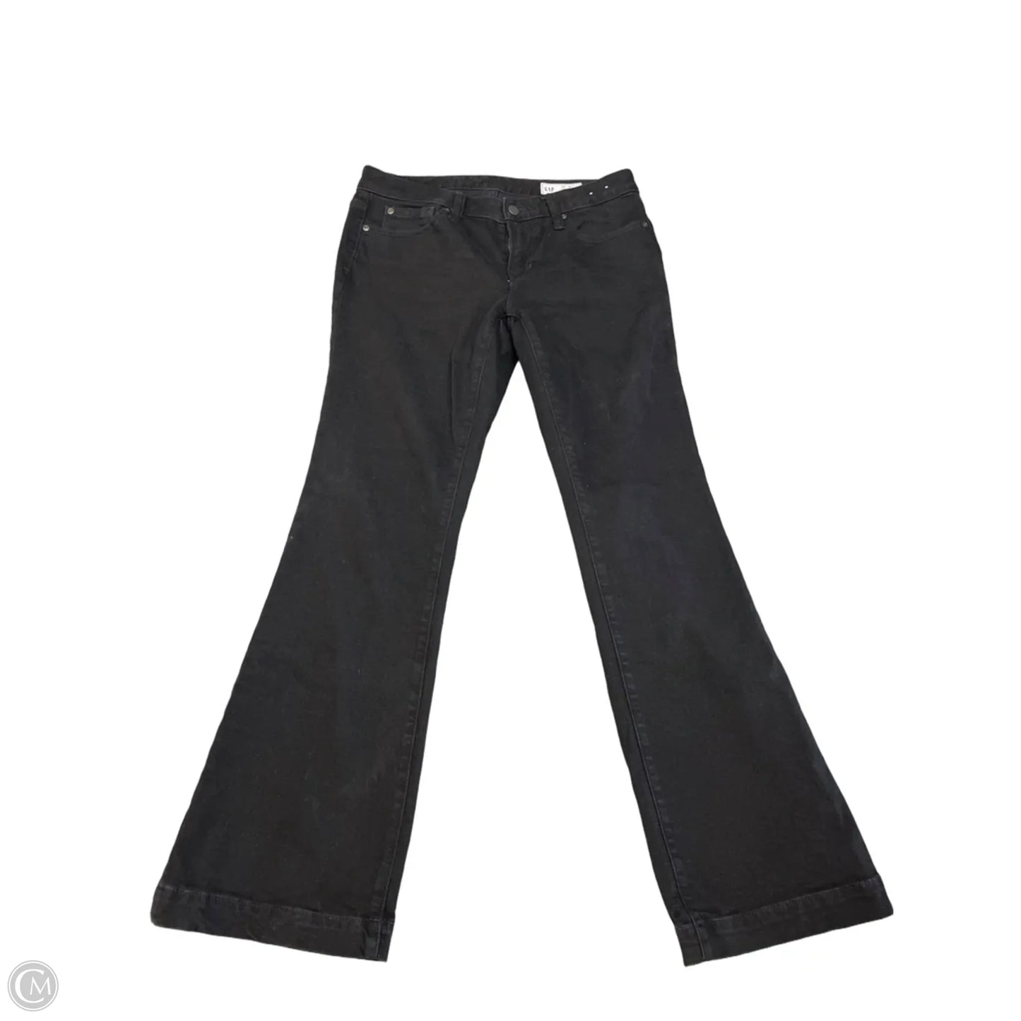 Jeans Flared By Gap In Black, Size: 8