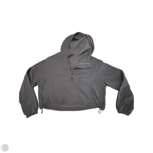 Jacket Windbreaker By Zyia In Grey, Size: M