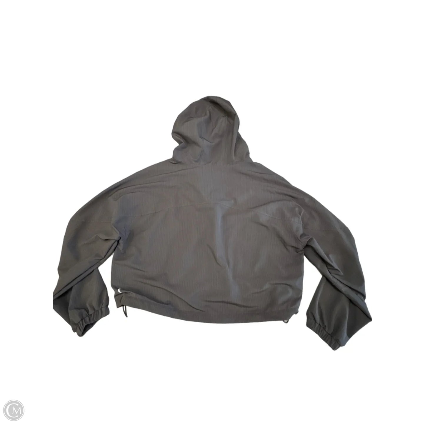 Jacket Windbreaker By Zyia In Grey, Size: M