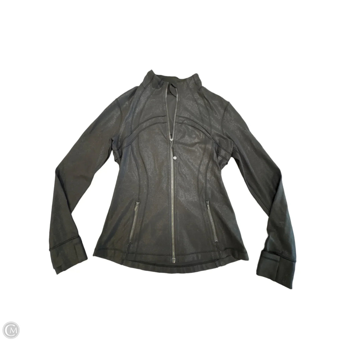 Athletic Jacket By Lululemon In Black, Size: M