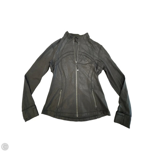 Athletic Jacket By Lululemon In Black, Size: M