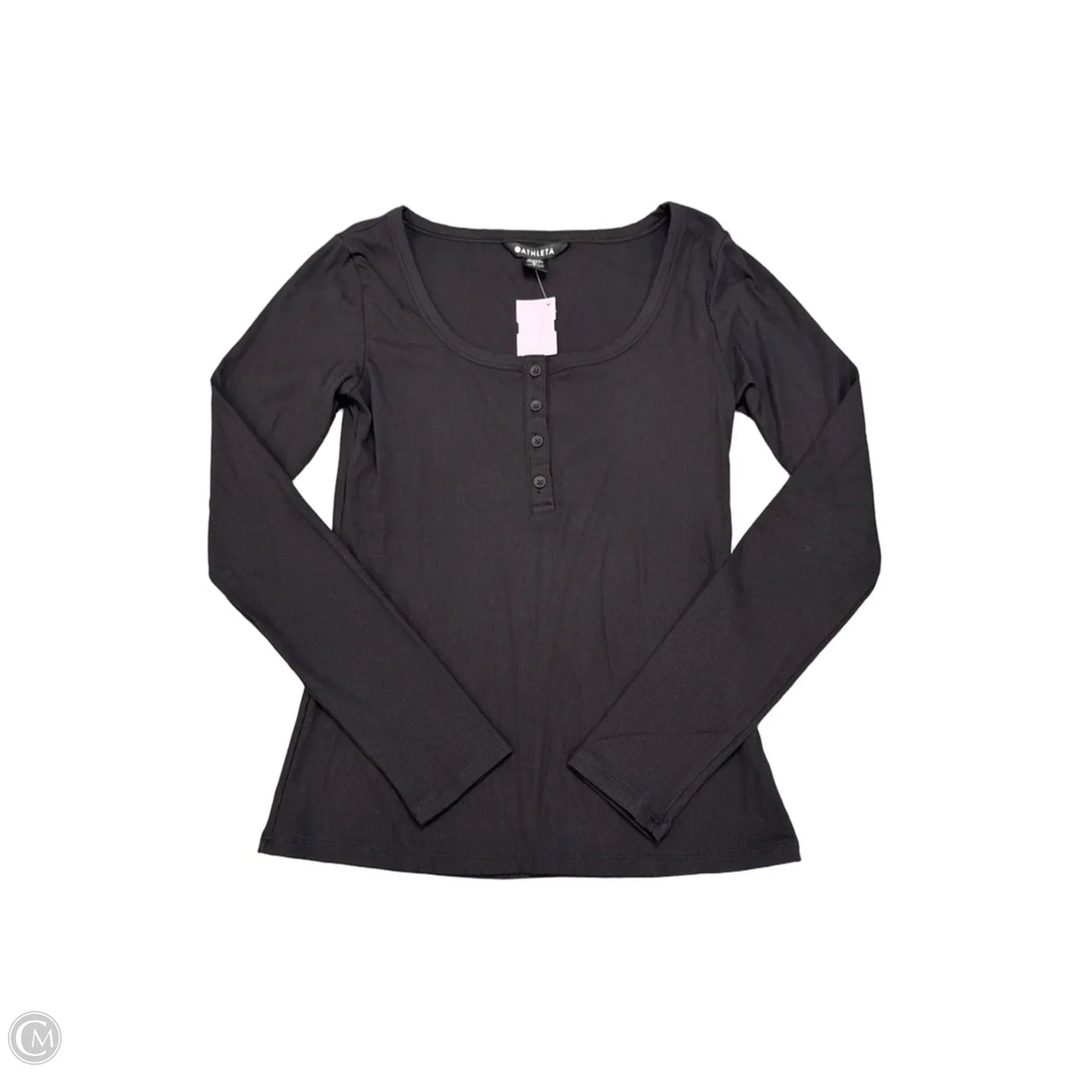 Top Long Sleeve By Athleta In Black, Size: S