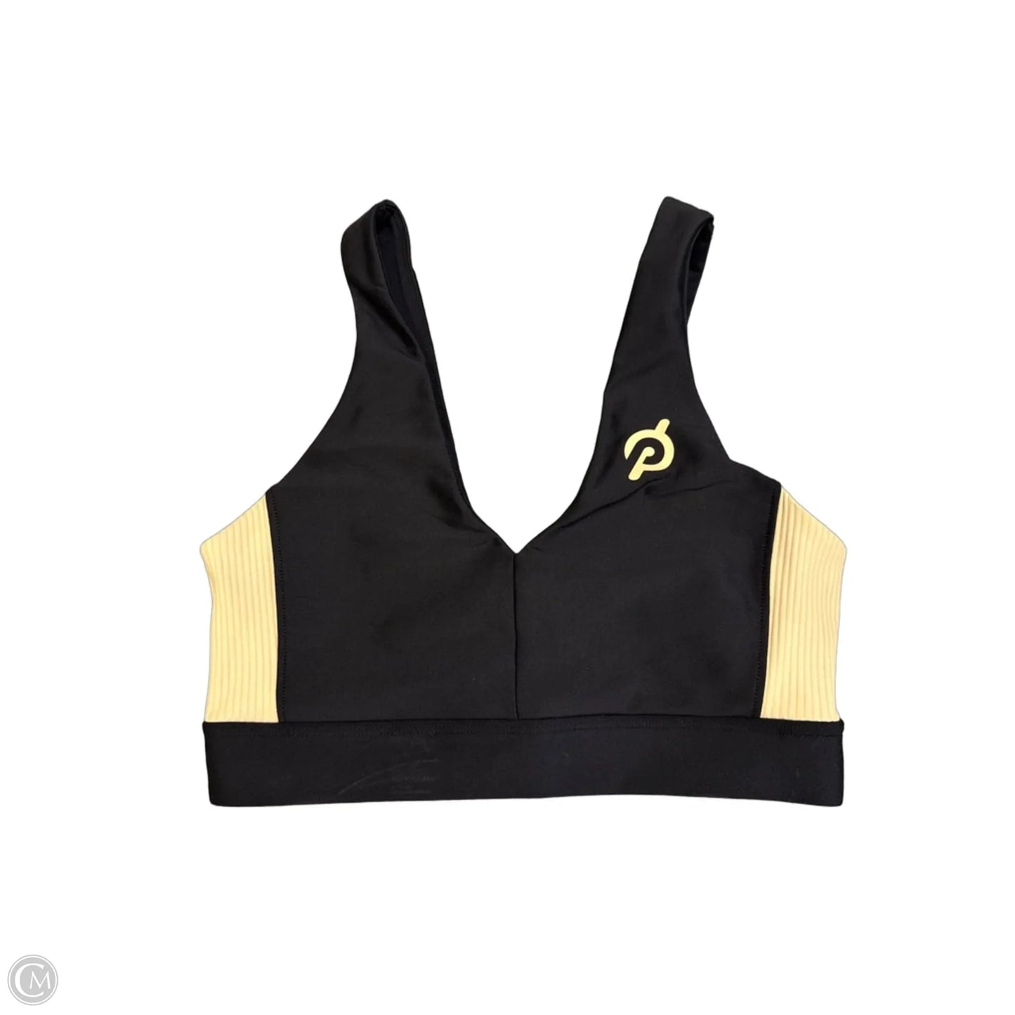 Athletic Bra By Peloton In Black & Tan, Size: M