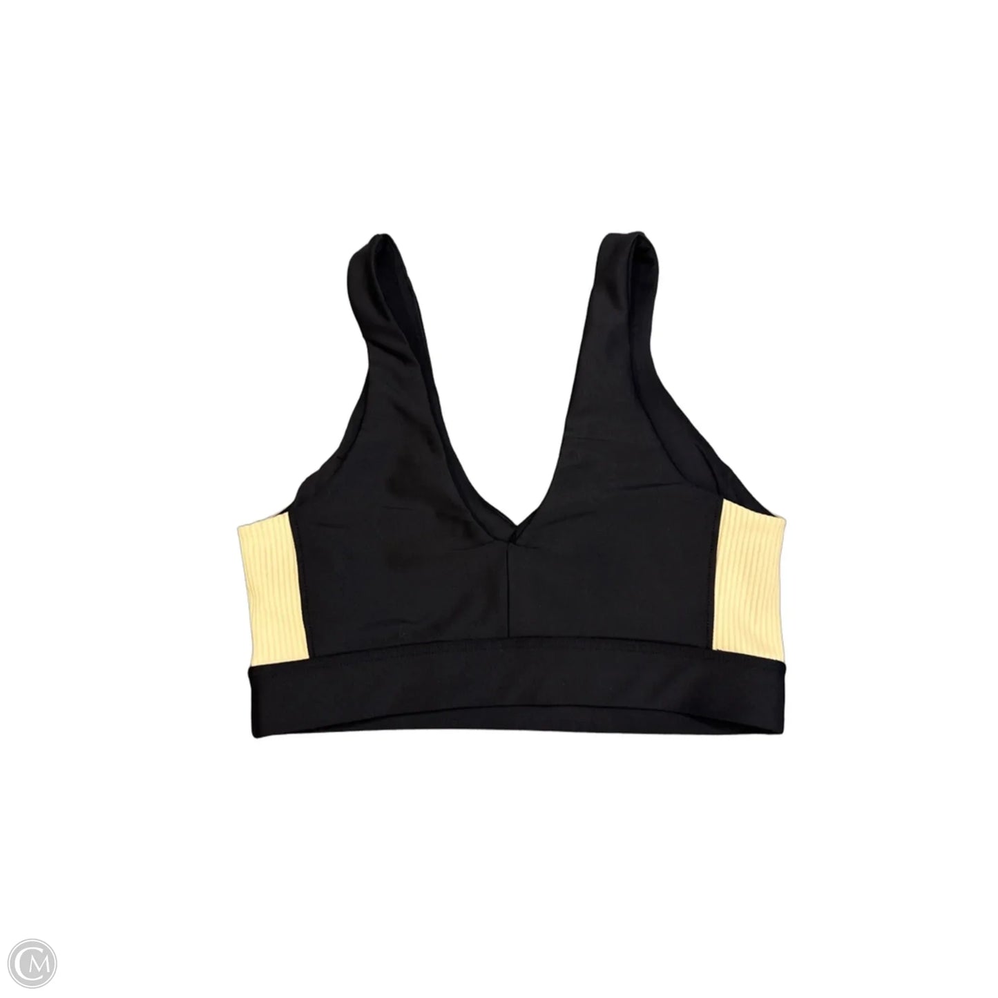 Athletic Bra By Peloton In Black & Tan, Size: M