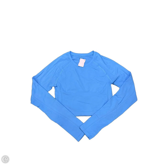 Athletic Top Long Sleeve Crewneck By Athleta In Blue, Size: S
