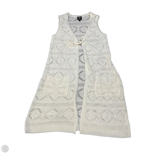 Vest Sweater By Bobeau In Ivory, Size: S