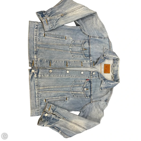 Jacket Denim By Levis In Blue Denim, Size: L