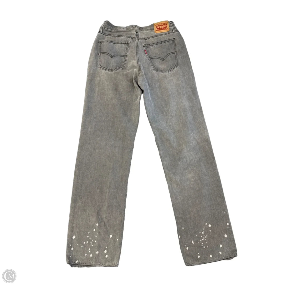 Jeans Straight By Levis In Grey Denim, Size: 2