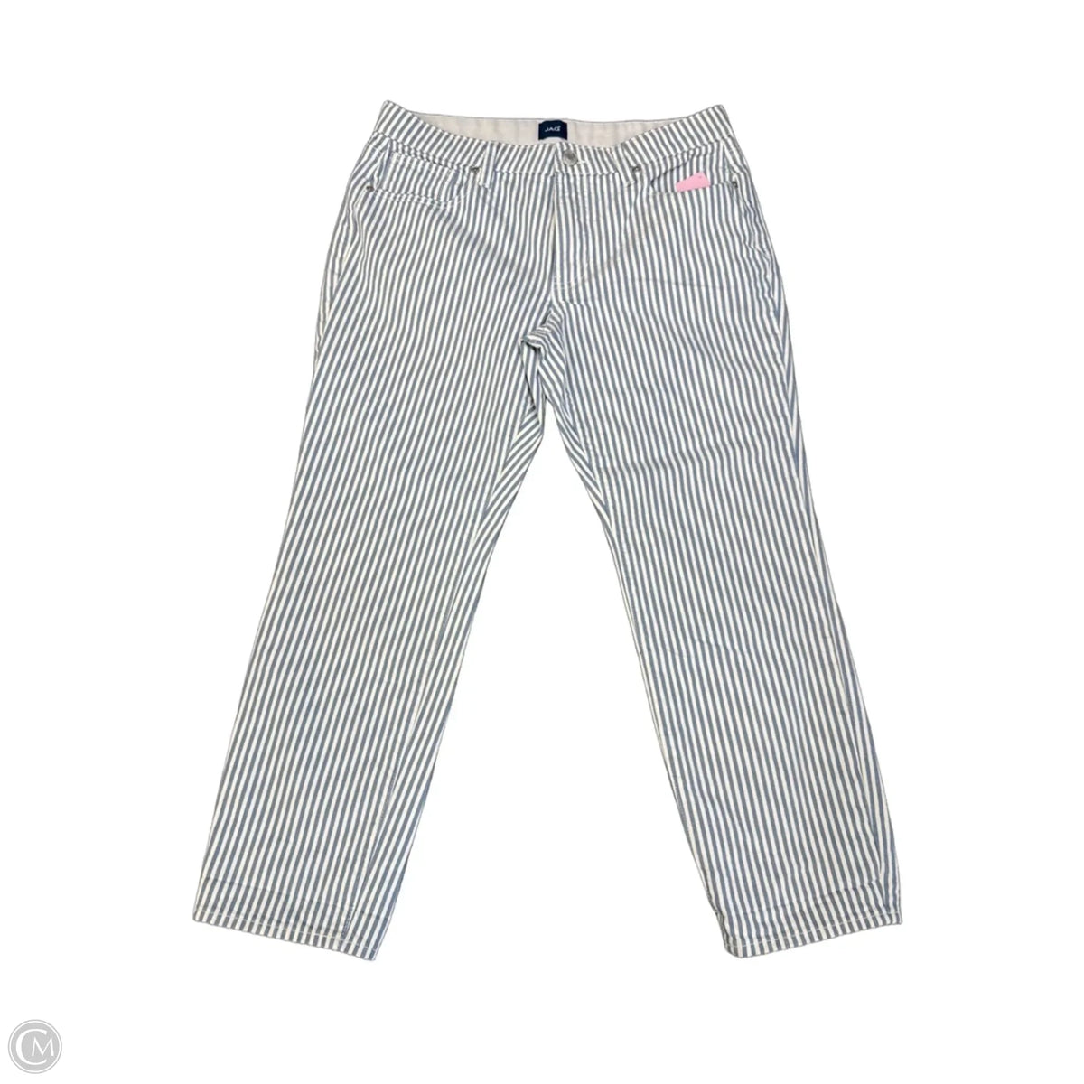 Jeans Straight By Jag In Striped Pattern, Size: 10p