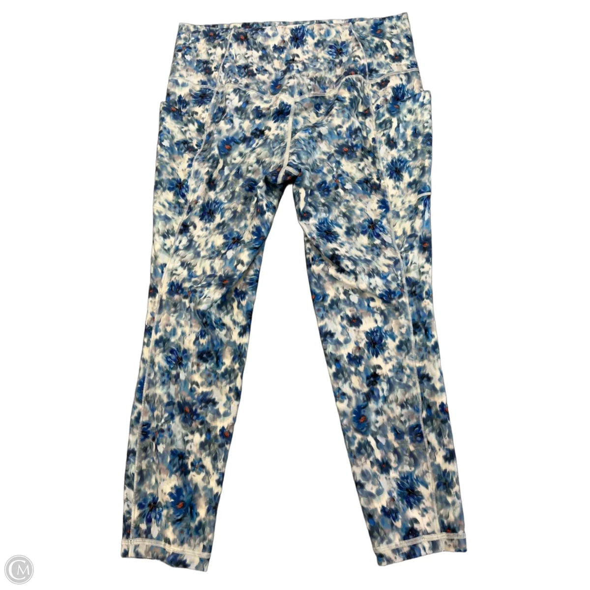Athletic Leggings By Athleta In Blue, Size: L