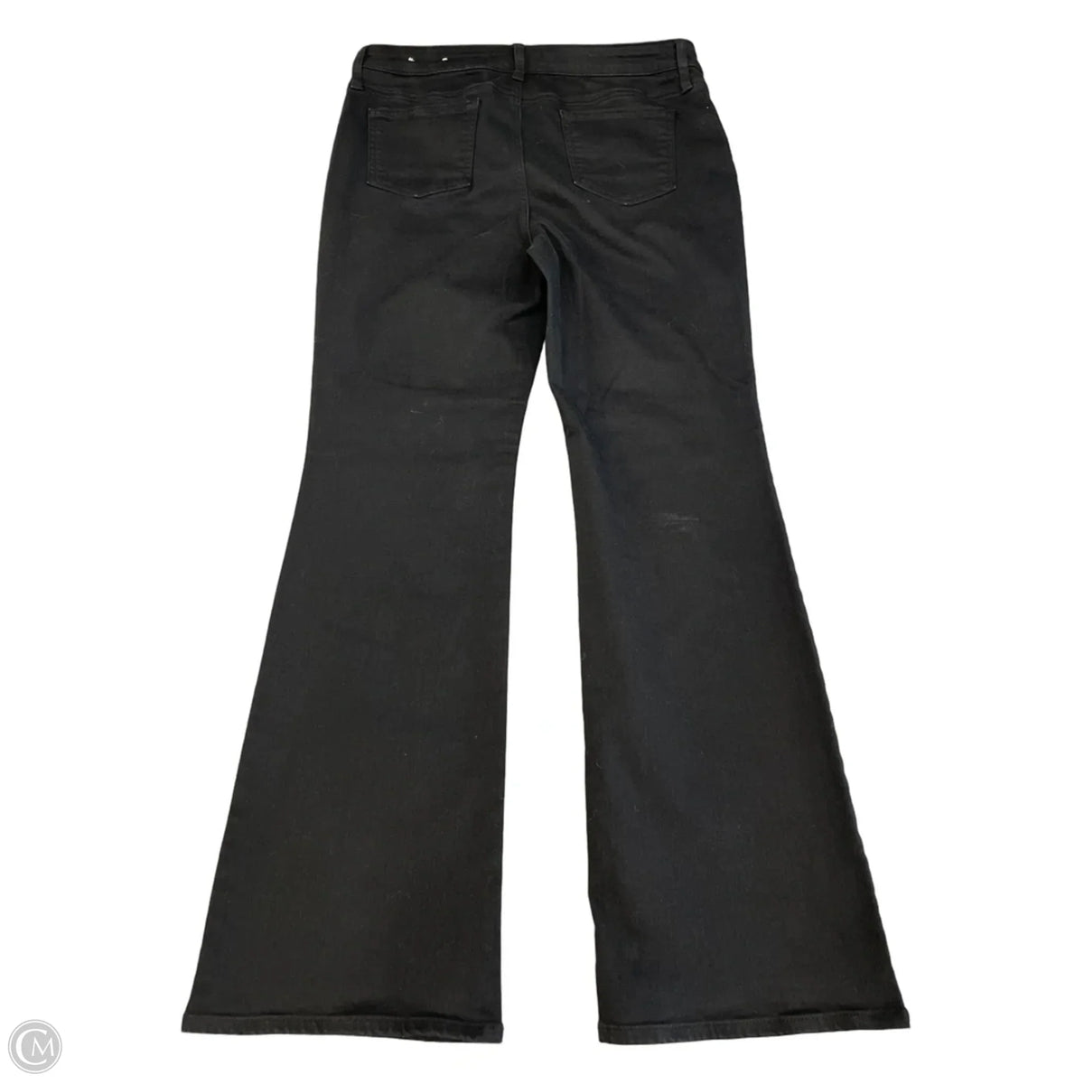 Jeans Flared By Chicos In Black Denim, Size: 10