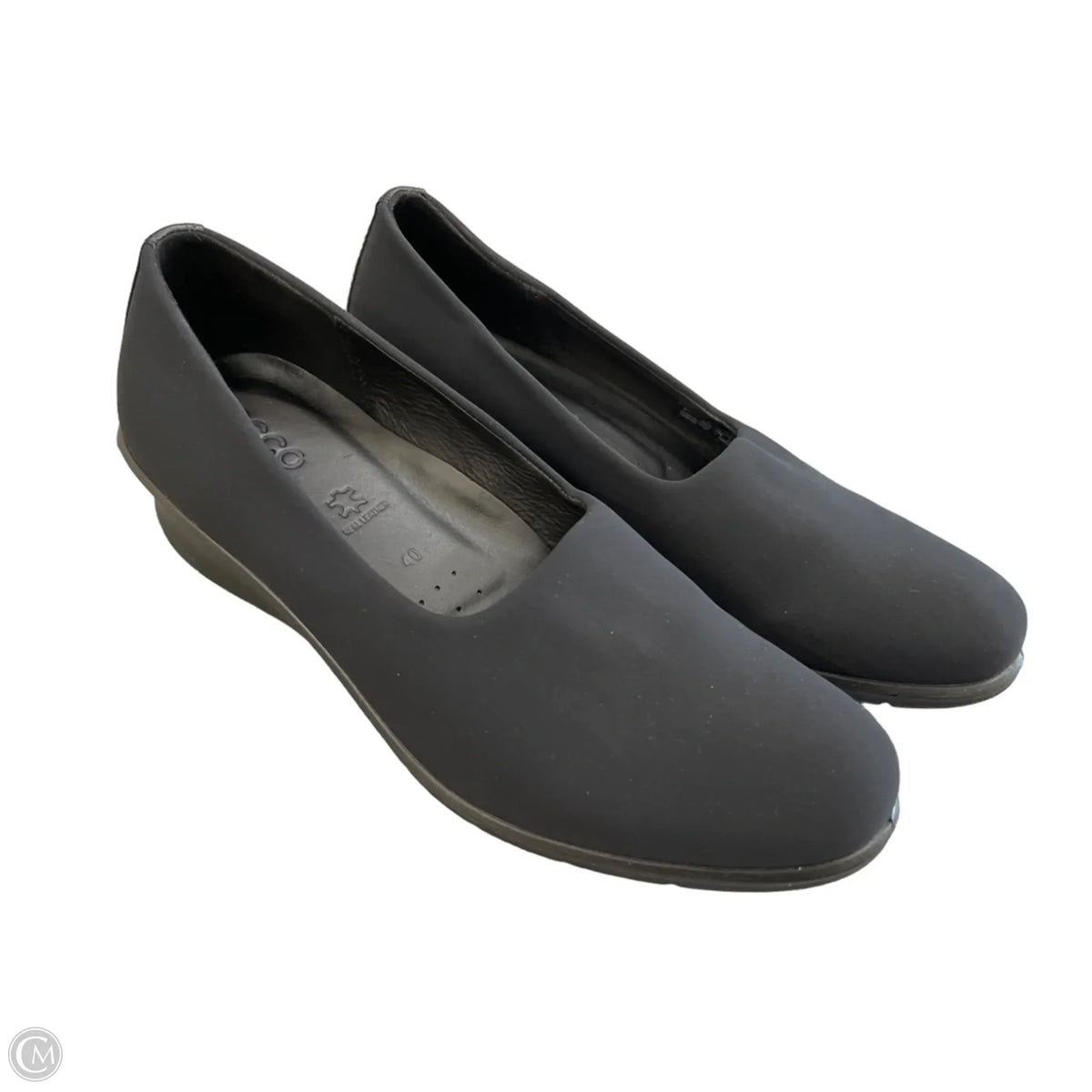 Shoes Flats By Ecco In Black, Size: 9.5