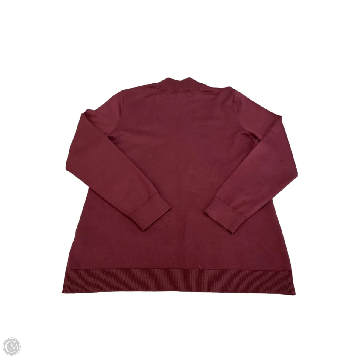 Sweater By Calvin Klein In Maroon, Size: L