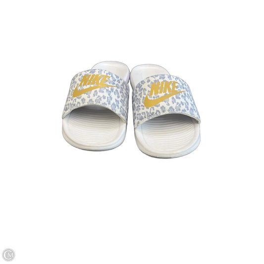 Sandals Flip Flops By Nike In Animal Print, Size: 6