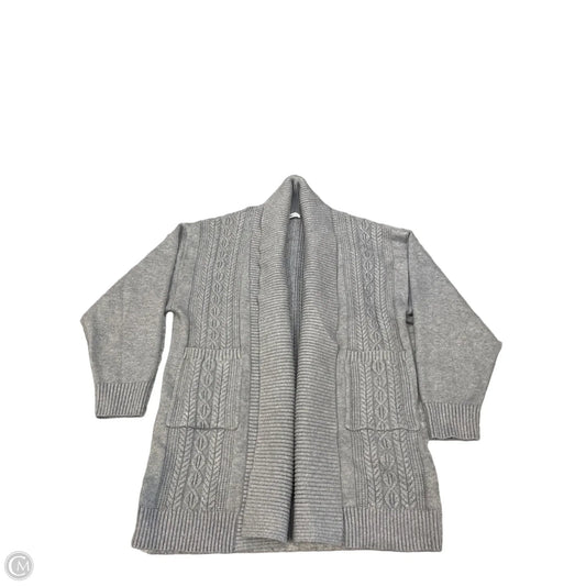 Sweater Cardigan By Zyia In Grey, Size: L