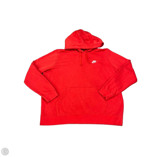 Sweatshirt Hoodie By Nike In Red, Size: Xl