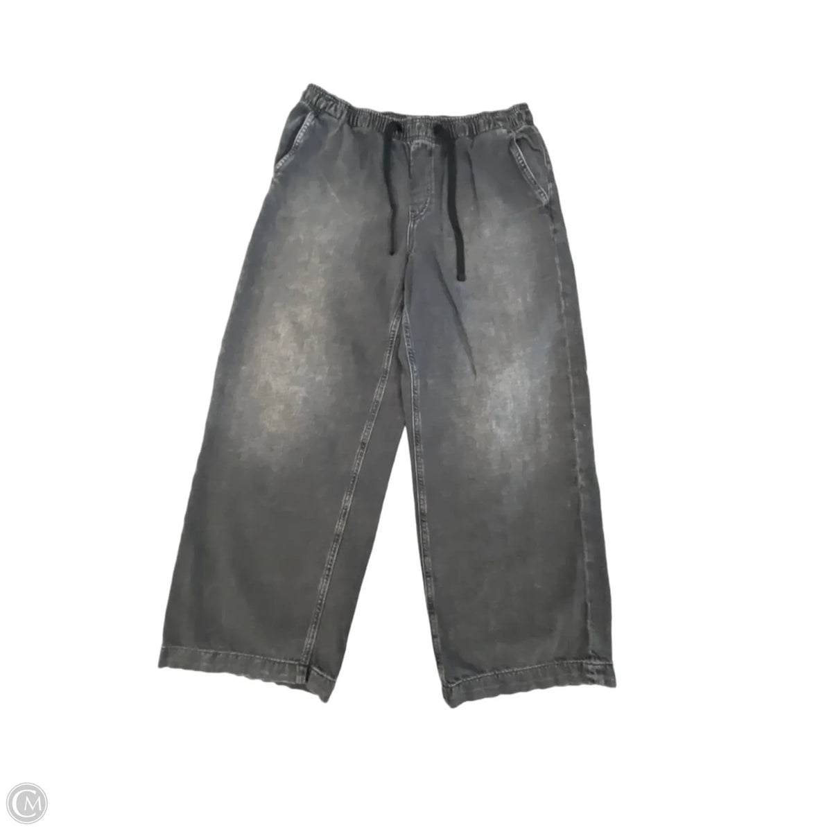 Jeans Wide Leg By Gap In Black, Size: 12