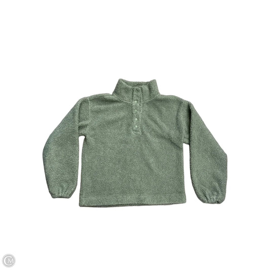 Jacket Faux Fur & Sherpa By Loft In Green, Size: Xsp