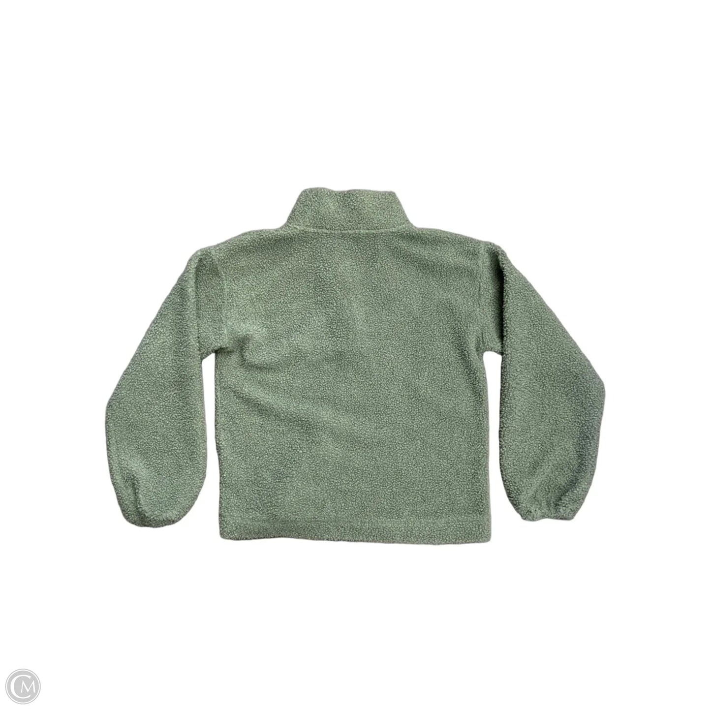 Jacket Faux Fur & Sherpa By Loft In Green, Size: Xsp