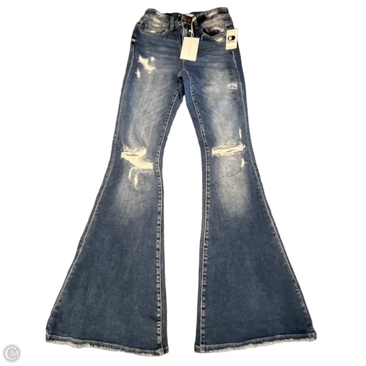 Jeans Flared By Flying Monkey In Blue Denim, Size: 4
