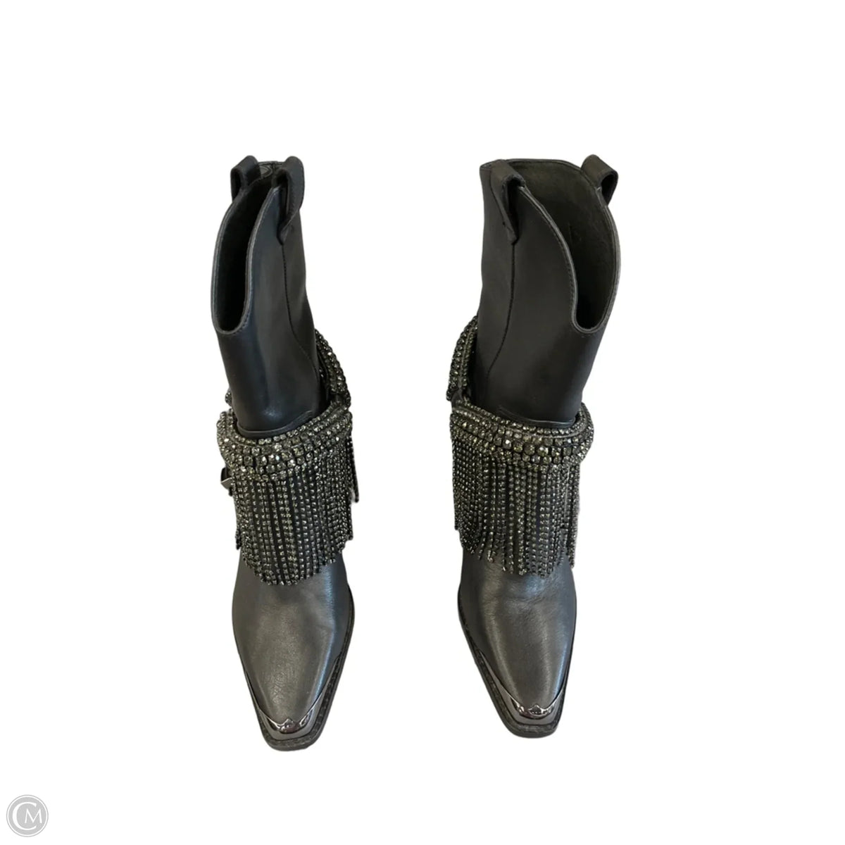 Boots Mid-calf Heels By Cma In Black, Size: 7.5