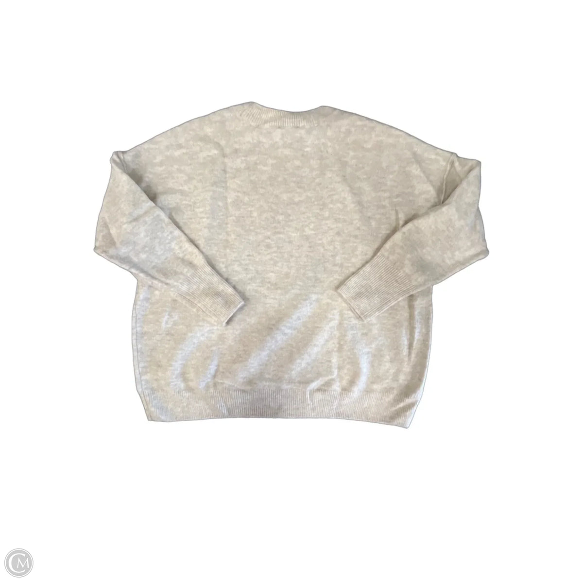 Sweater By Cece In Cream & Pink, Size: M