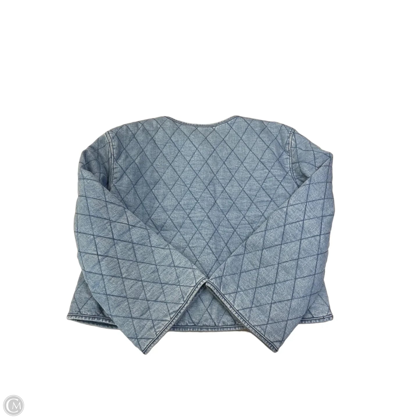 Jacket Puffer & Quilted By Target-designer In Blue Denim, Size: L