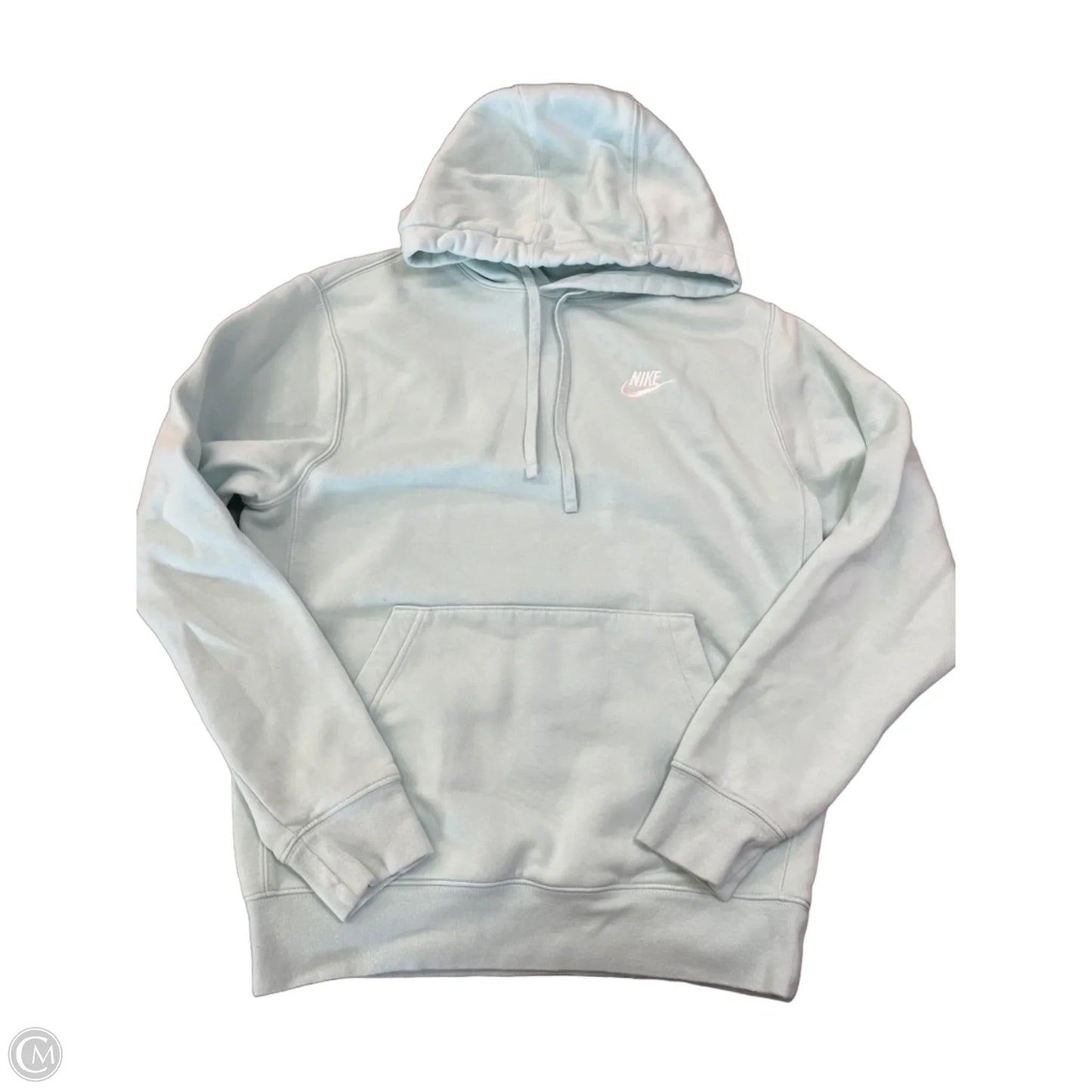 Sweatshirt Hoodie By Nike In Green, Size: S