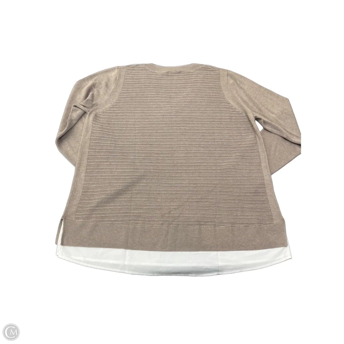 Sweater By Hilary Radley In Tan, Size: Xxl