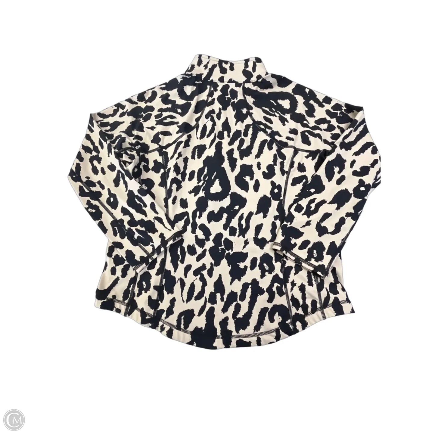 Athletic Jacket By Christine Alexander In Animal Print, Size: L