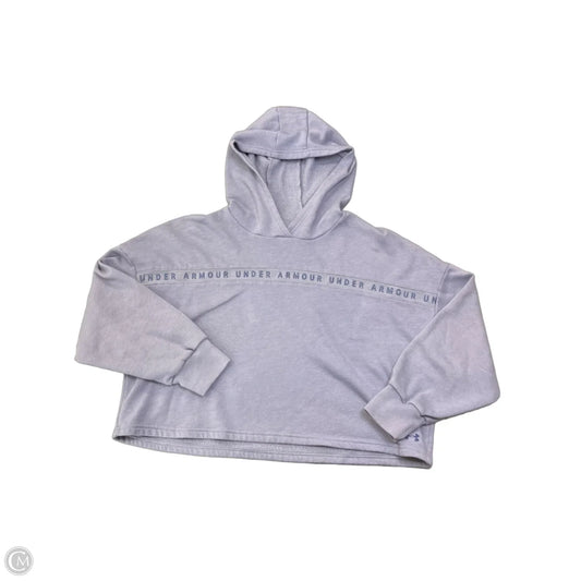Athletic Sweatshirt Hoodie By Under Armour In Purple, Size: S