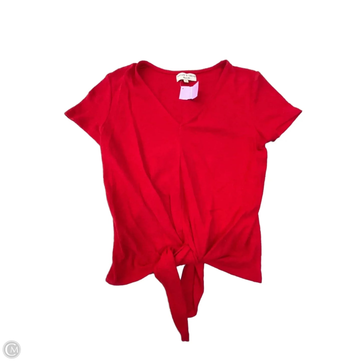 Top Short Sleeve By Madewell In Red, Size: S