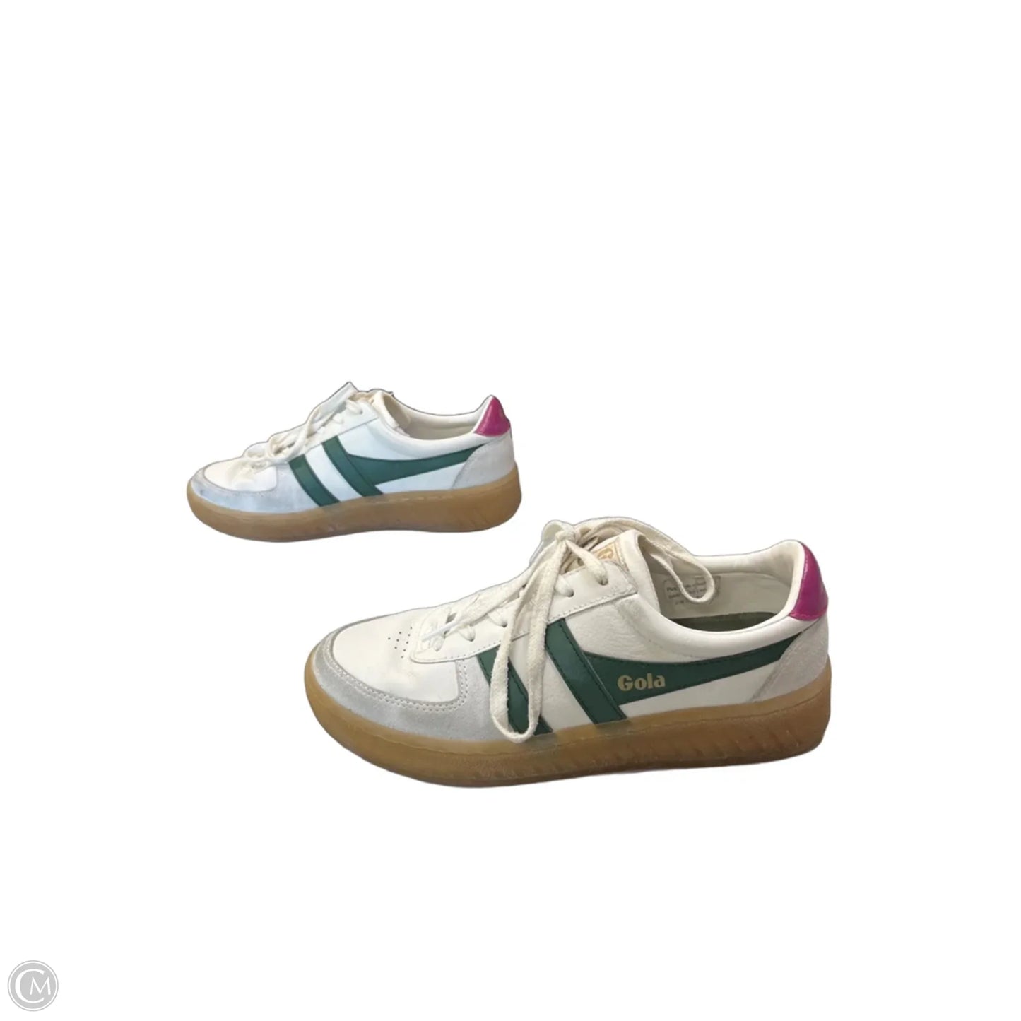 Shoes Sneakers By Gola In Green & White, Size: 8
